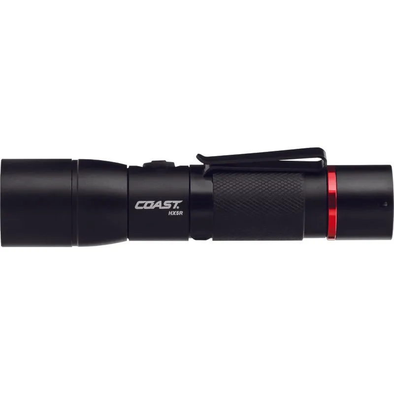 Coast HX5R 340 lm Black LED Rechargeable Flashlight CR123 Battery