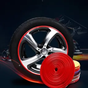Color: Red - Automotive Supplies, Wheel Decoration Strips, Tire