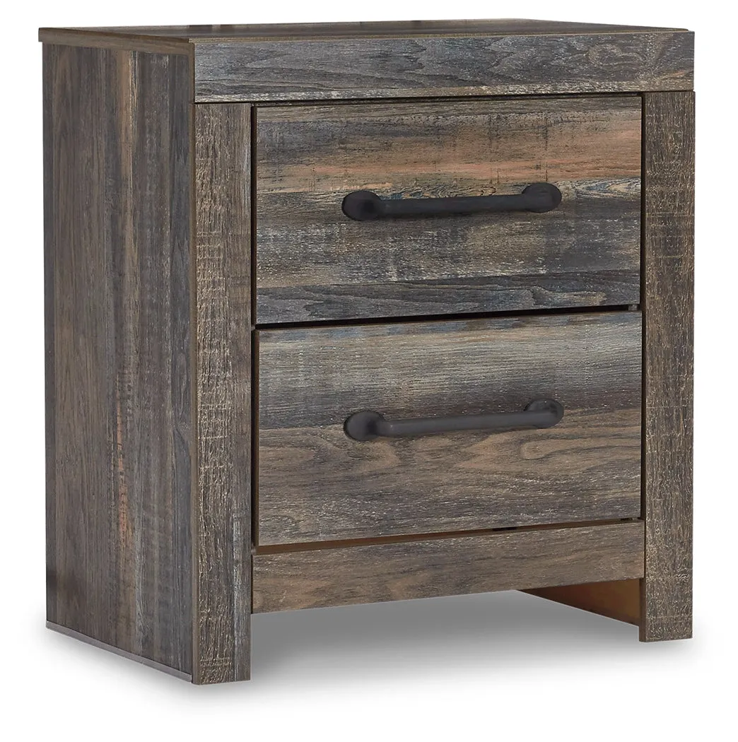 Drystan Twin Panel Bed with Mirrored Dresser, Chest and 2 Nightstands in Multi