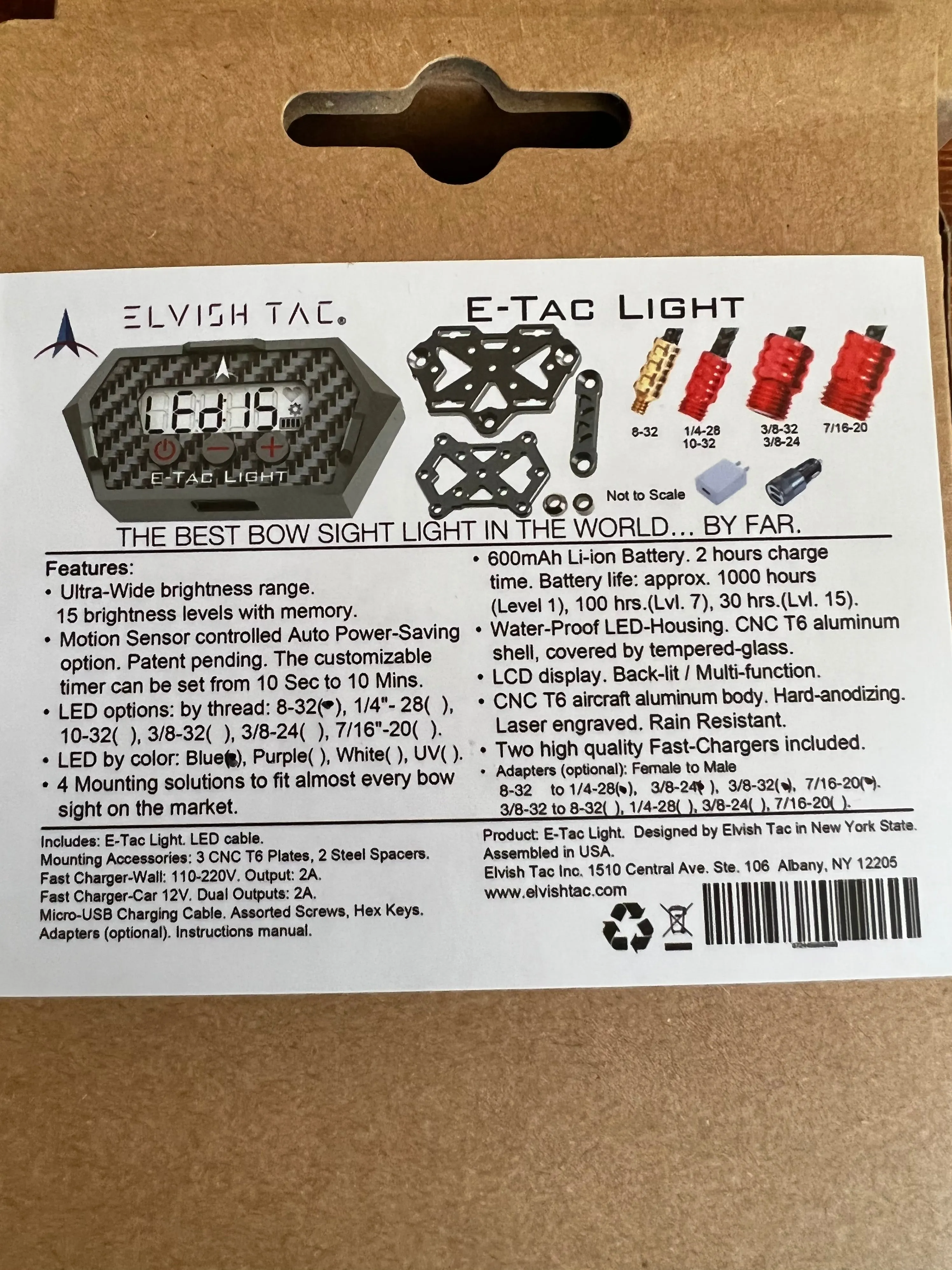 Elvish Tac E-Tac Bow Sight Light