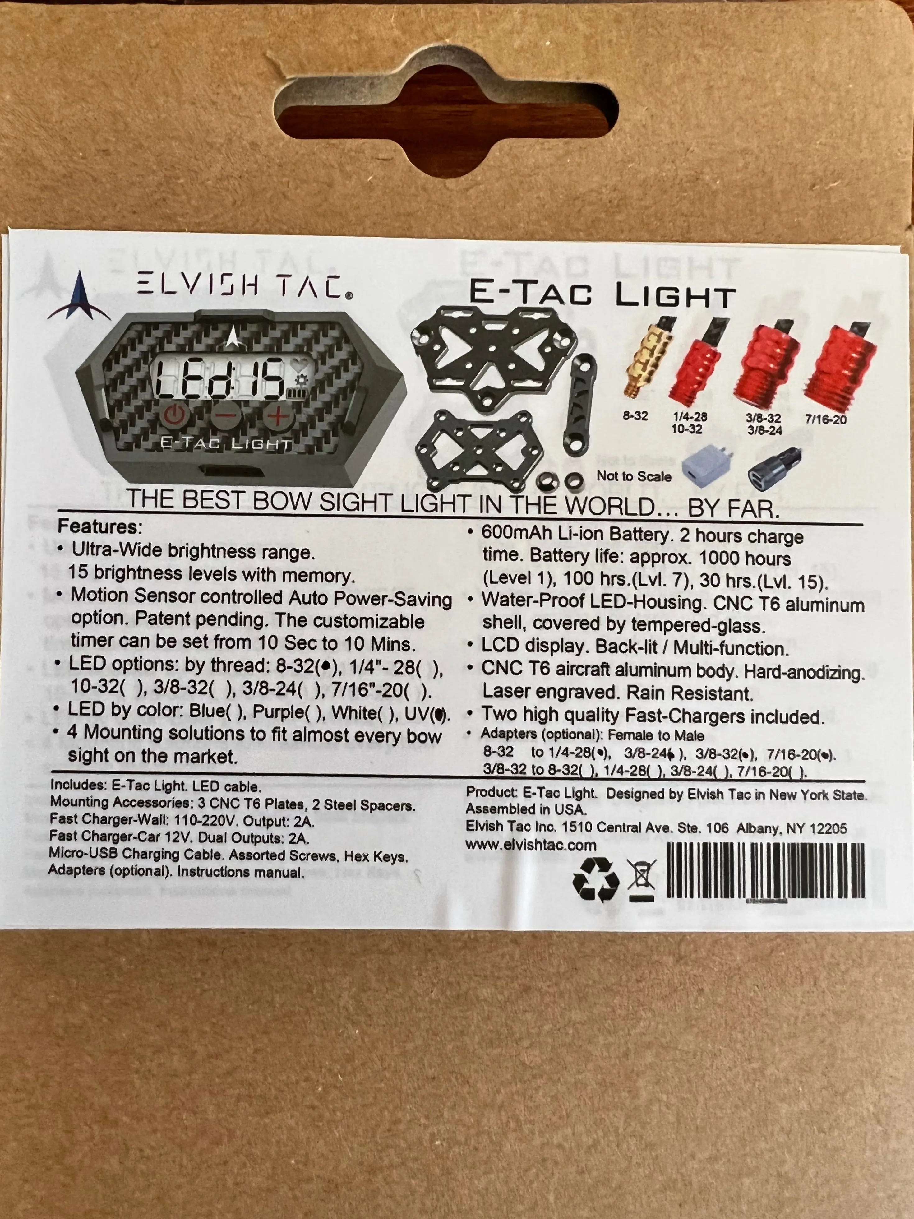 Elvish Tac E-Tac Bow Sight Light