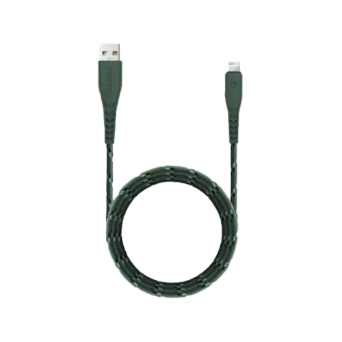 Energea Nyloflex USB-A To Lightning Cable 1.5M Green