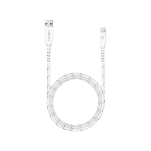 Energea Nyloflex USB-A To Lightning Cable 1.5M White