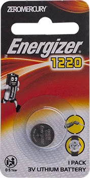 ENERGIZER 3V LITHIUM COIN BATTERY (1 PACK)  (MOQ 12) CR1220BP1