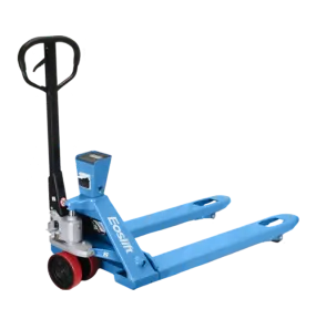 EOSLIFT Industrial Grade (Mettler Toledo Scale) Manual Pallet Jack 4,400 lbs 27 in x 48 in German Seal System with Polyurethane Wheels - E20MP