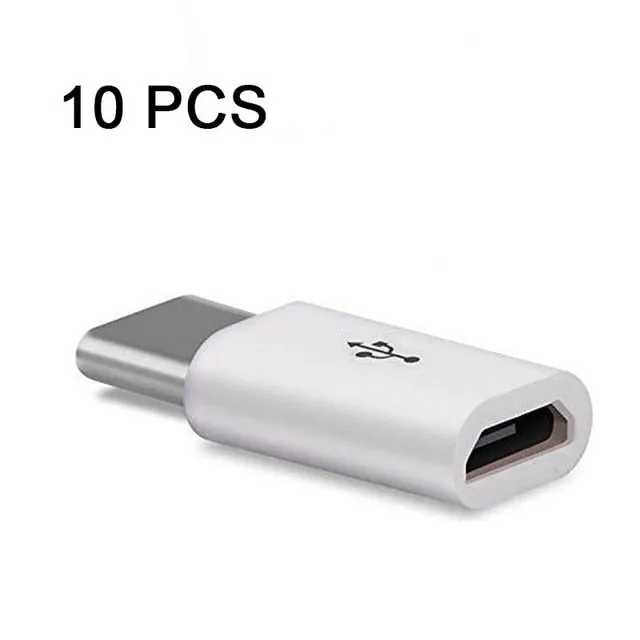 Etmakit 10 Pcs USB 3.1 USB-C Type C Male to Micro USB Female Adapter Converter NK-Shopping