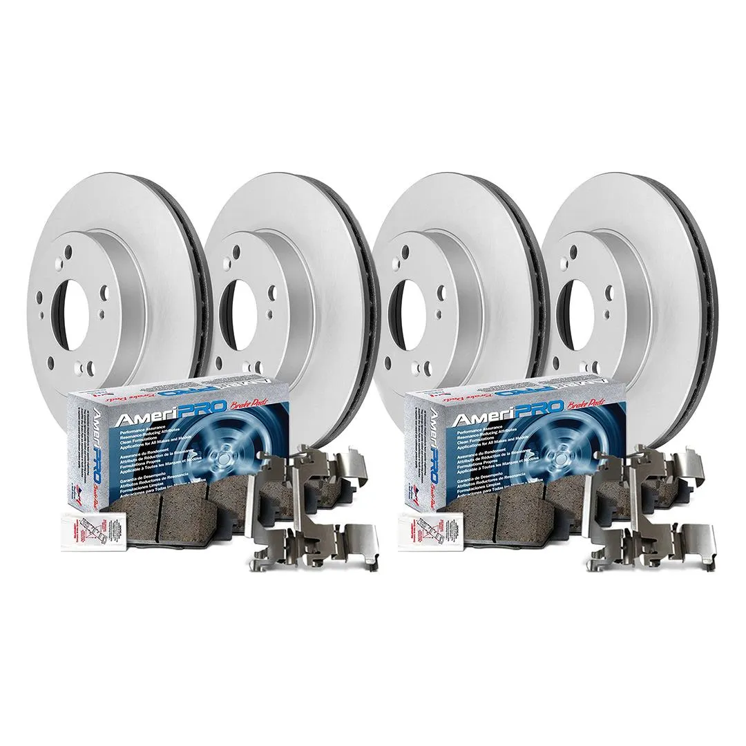 F&R Brake Rotors OE Metallic Pads Sensors for 2012-2018 Audi A6 Quattro 356MM