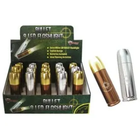 Flashlight, Aluminum, 9 Ultra Bright LEDs, Batteries Included