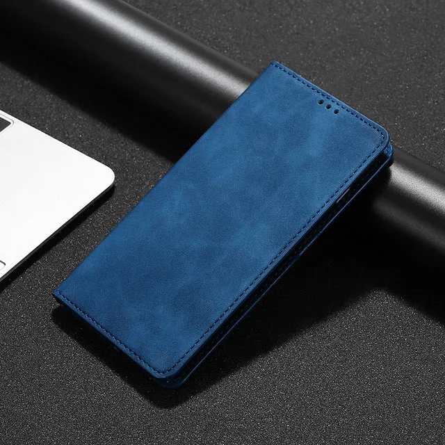 For Samsung Galaxy A01 Case Luxury Flip PU Leather Wallet Magnetic Adsorption Case For Samsung A01 A 01 A015F SM-A015F Phone Bag