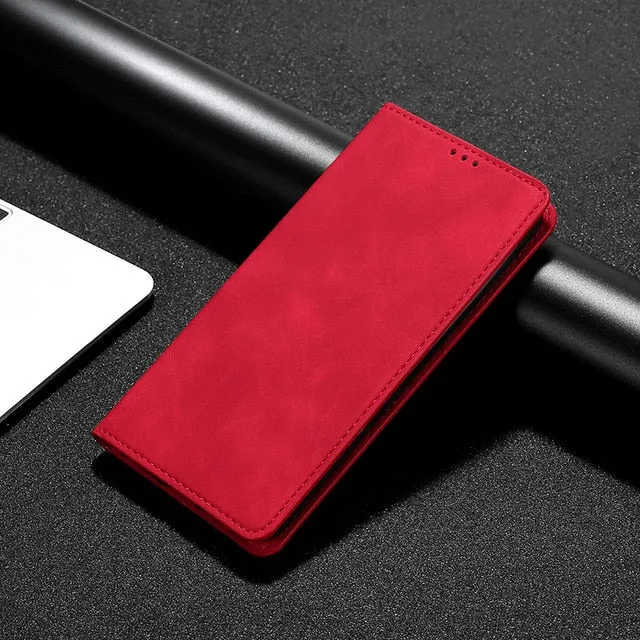 For Samsung Galaxy A01 Case Luxury Flip PU Leather Wallet Magnetic Adsorption Case For Samsung A01 A 01 A015F SM-A015F Phone Bag