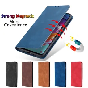 For Samsung Galaxy A01 Case Luxury Flip PU Leather Wallet Magnetic Adsorption Case For Samsung A01 A 01 A015F SM-A015F Phone Bag