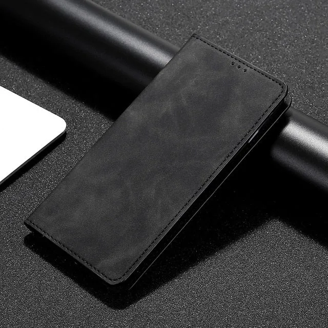 For Samsung Galaxy A01 Case Luxury Flip PU Leather Wallet Magnetic Adsorption Case For Samsung A01 A 01 A015F SM-A015F Phone Bag
