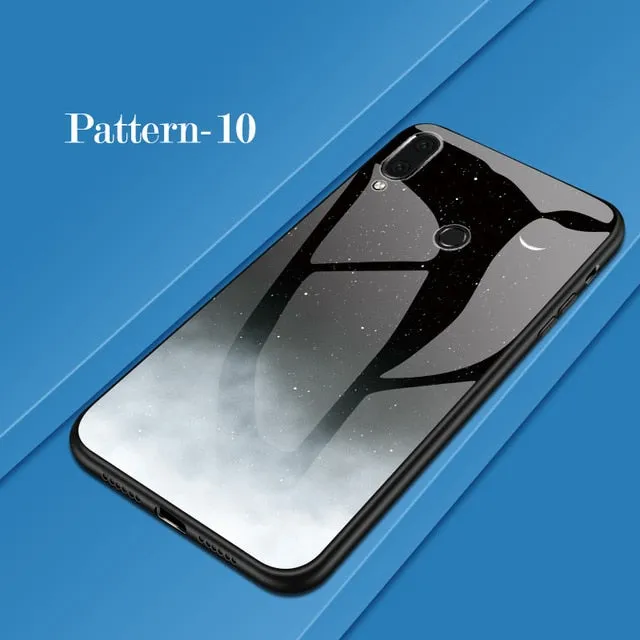 For Xiaomi Redmi K20 5 Plus S2 Note 4 4X 5 6 7 8 Pro 8T Colorful Glass Cover Phone Case For Xiaomi mi 8 9 SE A2 Lite 9T A3 Coque