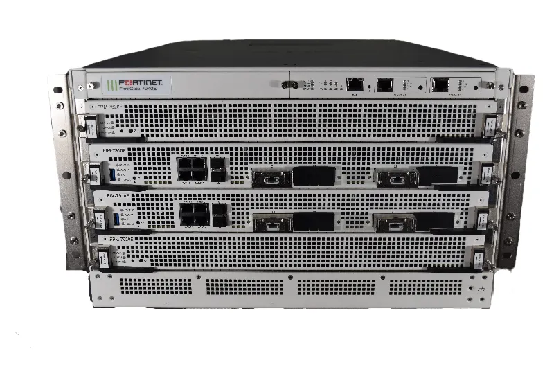 FortiGate 7040E Firewall | 2x FPM-7620E | 2x FIM-7910E | 4x Avago AFBR-8420Z