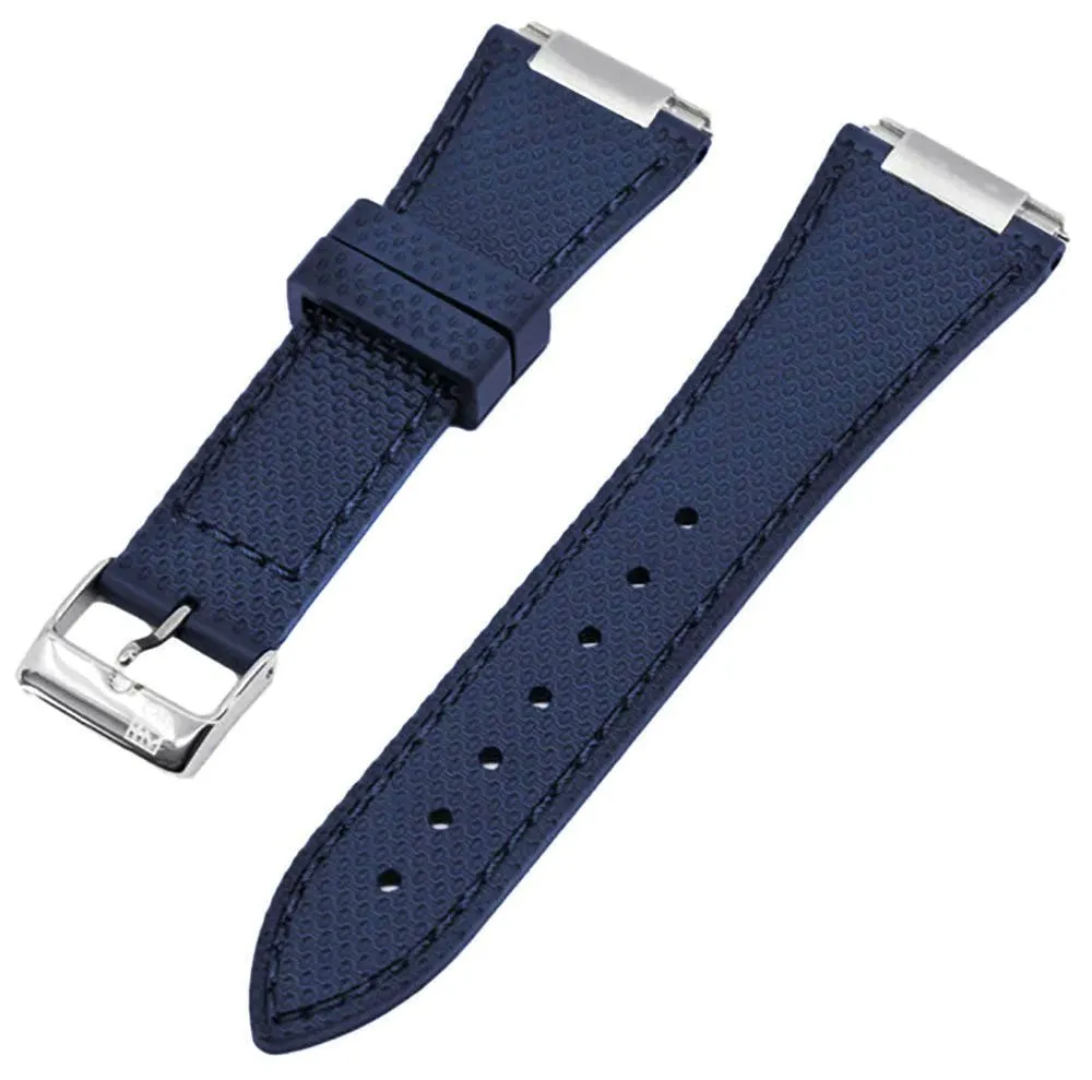 Frederique Constant Highlife Heart Beat Automatic Stainless Steel Blue Dial Interchangeable Blue Rubber Strap Mens Watch FC-310N4NH6B