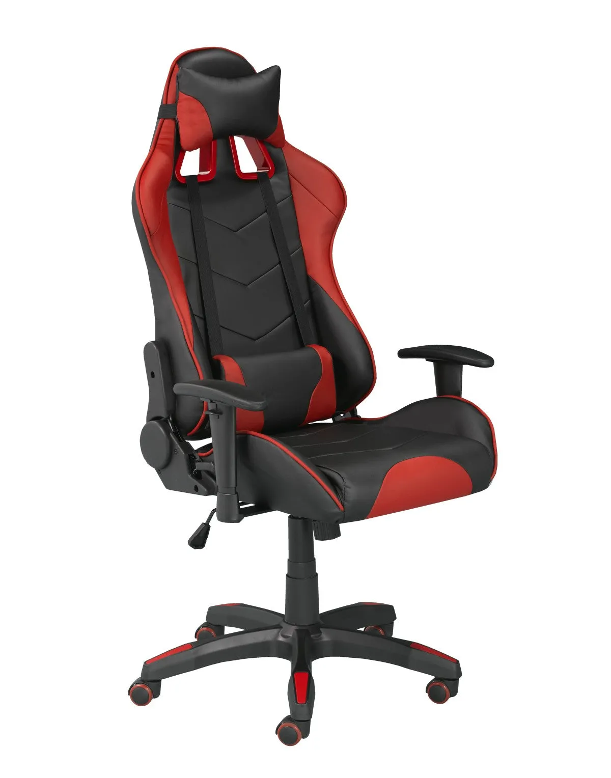 Gaming Desk & Chair Set, Red/Black