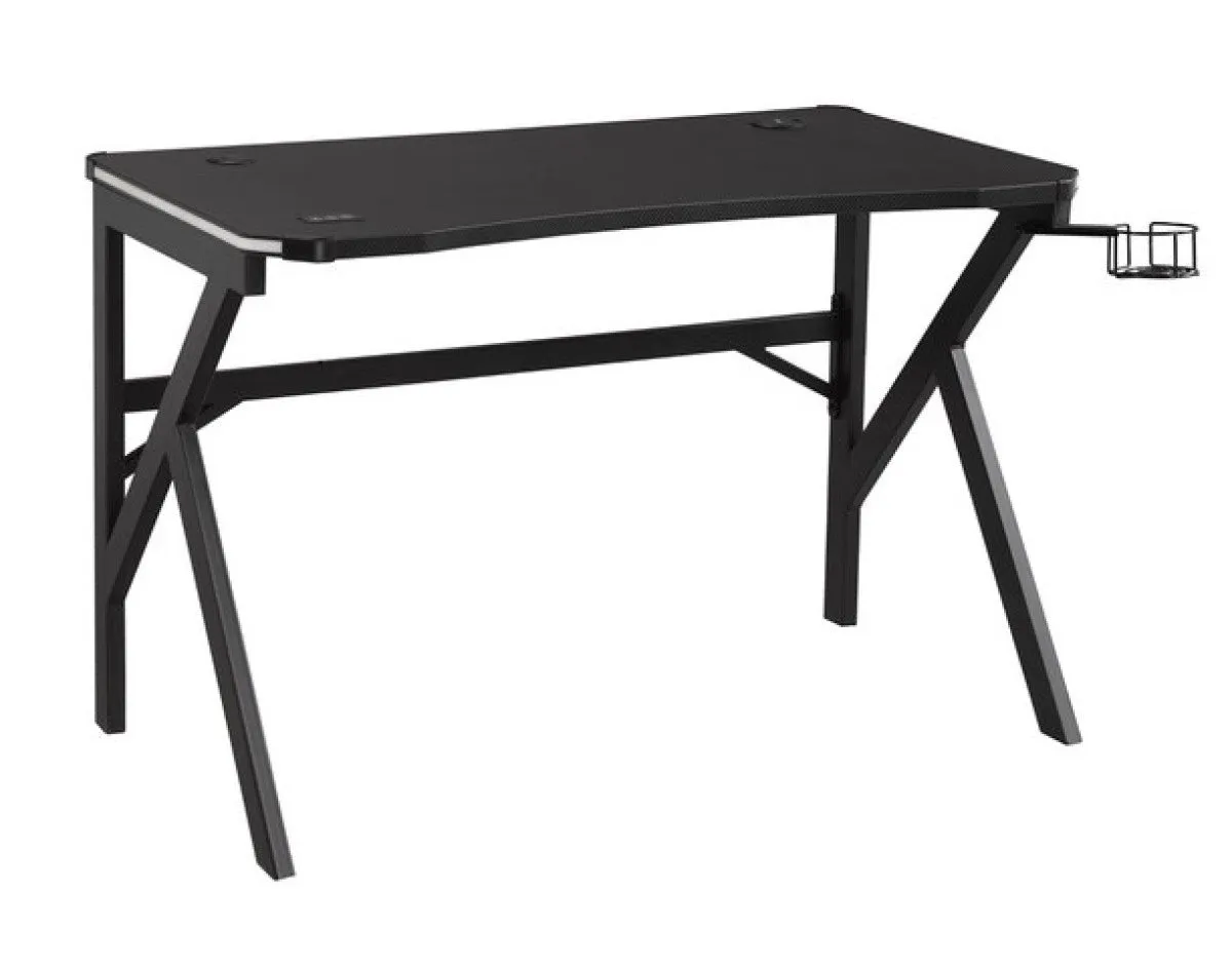 Gaming Desk & Chair Set, Red/Black