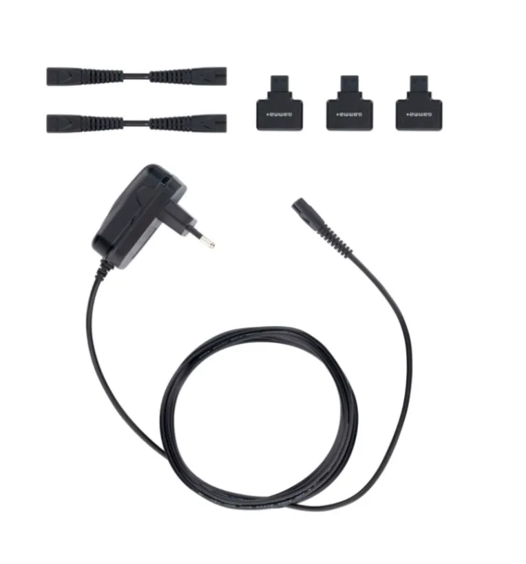 Gamma  Connect 3 – Barberhood Charging System, 2 Expansion Cords, Adapter
