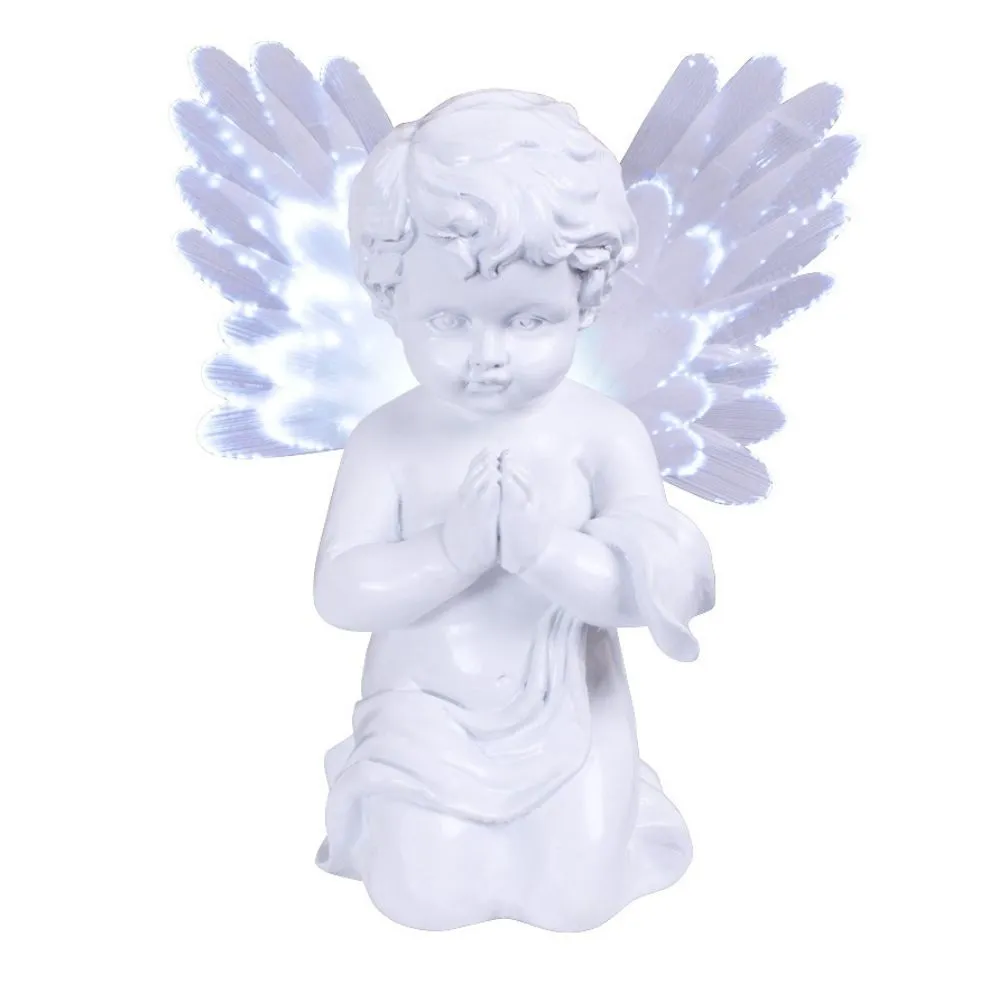 GardenKraft Solar Angel Light with Bright White LEDs