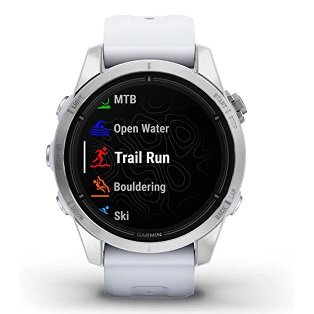 Garmin epix Pro (Gen 2) Standard Edition 42mm Whitestone Advanced Training Technology Built-in Flashlight High Performance Smartwatch - 010-02802-00
