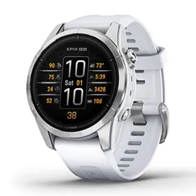 Garmin epix Pro (Gen 2) Standard Edition 42mm Whitestone Advanced Training Technology Built-in Flashlight High Performance Smartwatch - 010-02802-00