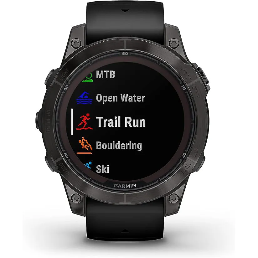 Garmin fenix 7 Pro Sapphire Solar Built-in Flashlight Solar Charging Capability Black Multisport GPS Smartwatch - 010-02777-10