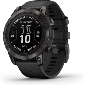 Garmin fenix 7 Pro Sapphire Solar Built-in Flashlight Solar Charging Capability Black Multisport GPS Smartwatch - 010-02777-10