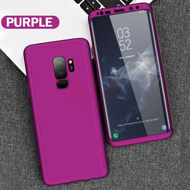 H&A Luxury 360 Full Cover Phone Case For Samsung Galaxy S10 S9 S8 Plus S7 Edge Note 9 8 10 Shockproof Cover S10 lite Fundas Capa