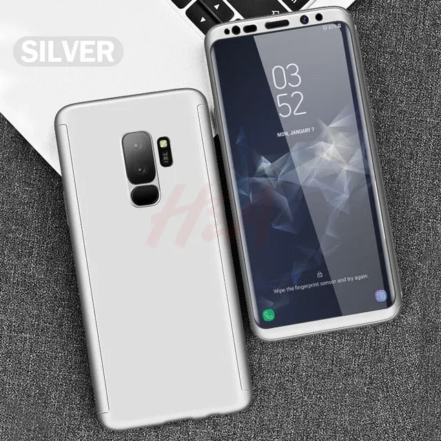 H&A Luxury 360 Full Cover Phone Case For Samsung Galaxy S10 S9 S8 Plus S7 Edge Note 9 8 10 Shockproof Cover S10 lite Fundas Capa
