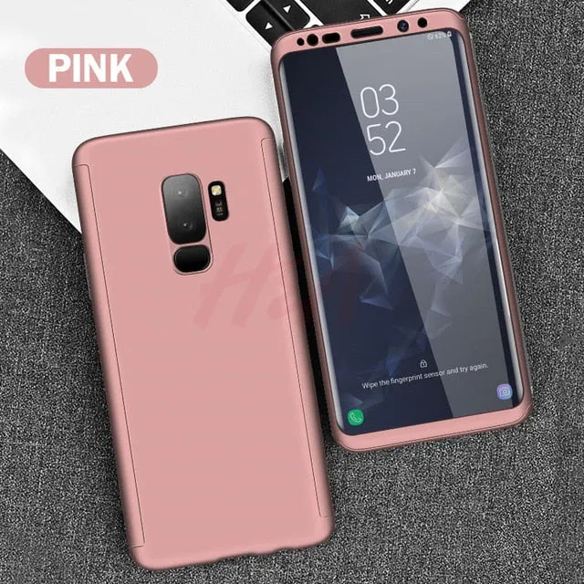 H&A Luxury 360 Full Cover Phone Case For Samsung Galaxy S10 S9 S8 Plus S7 Edge Note 9 8 10 Shockproof Cover S10 lite Fundas Capa