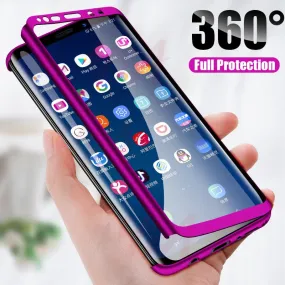 H&A Luxury 360 Full Cover Phone Case For Samsung Galaxy S10 S9 S8 Plus S7 Edge Note 9 8 10 Shockproof Cover S10 lite Fundas Capa
