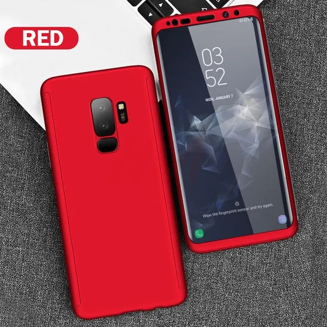 H&A Luxury 360 Full Cover Phone Case For Samsung Galaxy S10 S9 S8 Plus S7 Edge Note 9 8 10 Shockproof Cover S10 lite Fundas Capa