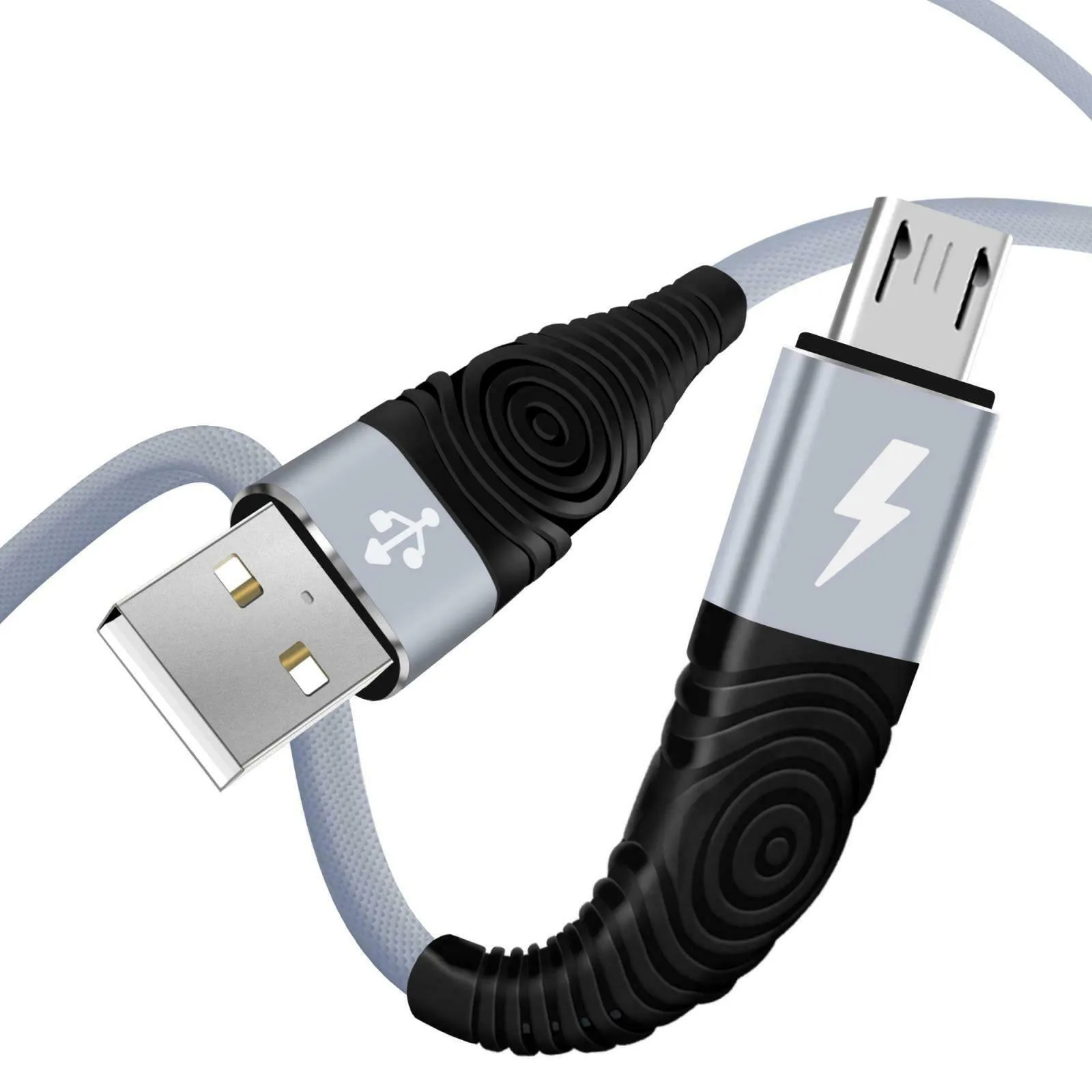 Heavy Duty Micro USB Charging Cable Braided Fast Phone Charger Lead