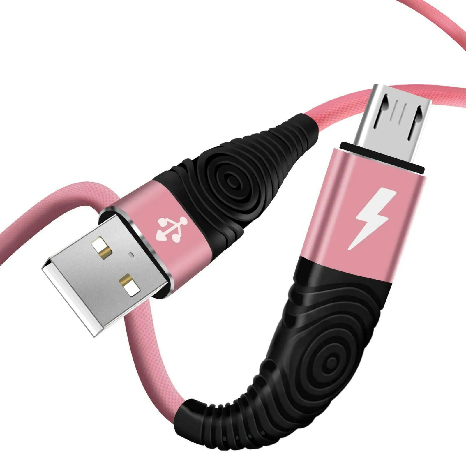 Heavy Duty Micro USB Charging Cable Braided Fast Phone Charger Lead