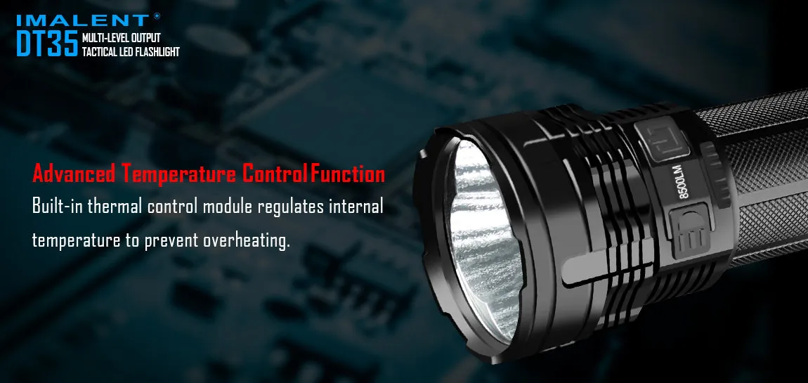Imalent DT35 8500 Lumen 4 x 18650 CREE XHP35 LED Flashlight