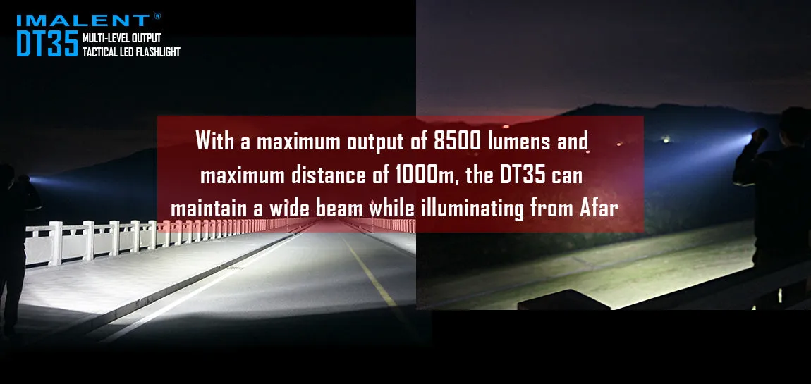Imalent DT35 8500 Lumen 4 x 18650 CREE XHP35 LED Flashlight