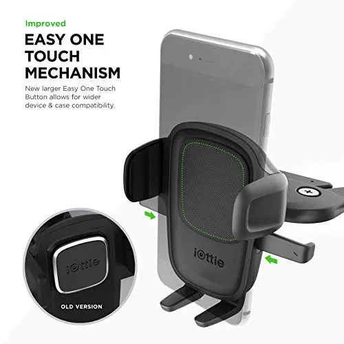 iOttie Easy One Touch 5 CD Slot Car Mount Phone Holder for iPhone, Samsung, Moto, Huawei, Nokia, LG, Smartphones