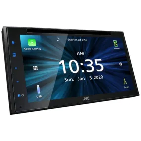 JVC Double DIN AV Receiver 6.8" Capacitive Touch Monitor Bluetooth KW-M560BT