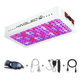 KingLED Newest LED Grow Lights with LM301B LEDs and 10x Optical Condenser 4x4 | Full Spectrum Grow Lights