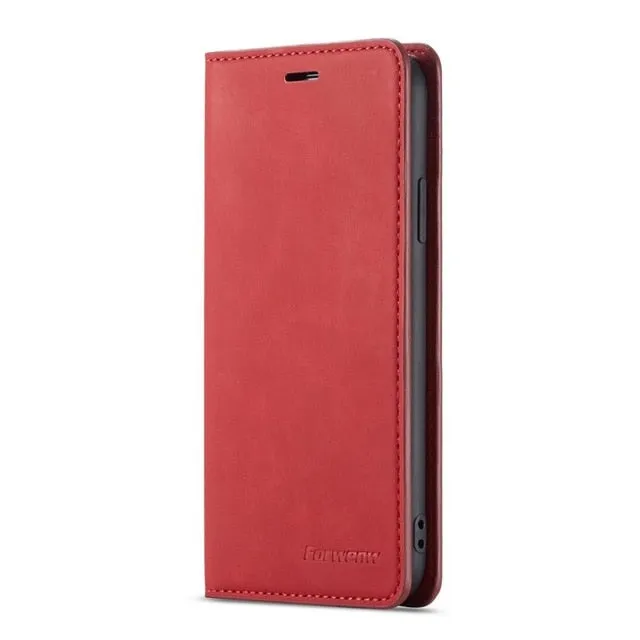 Leather wallet Phone Case For Samsung Galaxy S8 S9 S10 Plus S10 e A10 A20 A30 A40 A50 A60 A70 A80 A90 Cover Flip Case Coque etui