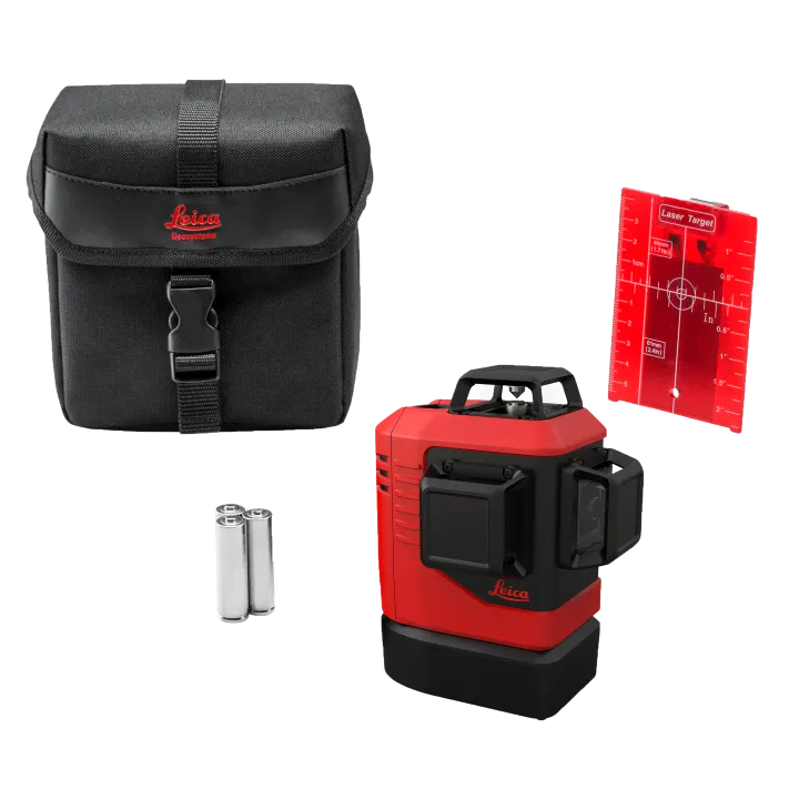 Leica Lino L6Rs-1, 3x360° Laser, Red beam, Alkaline, Softcase