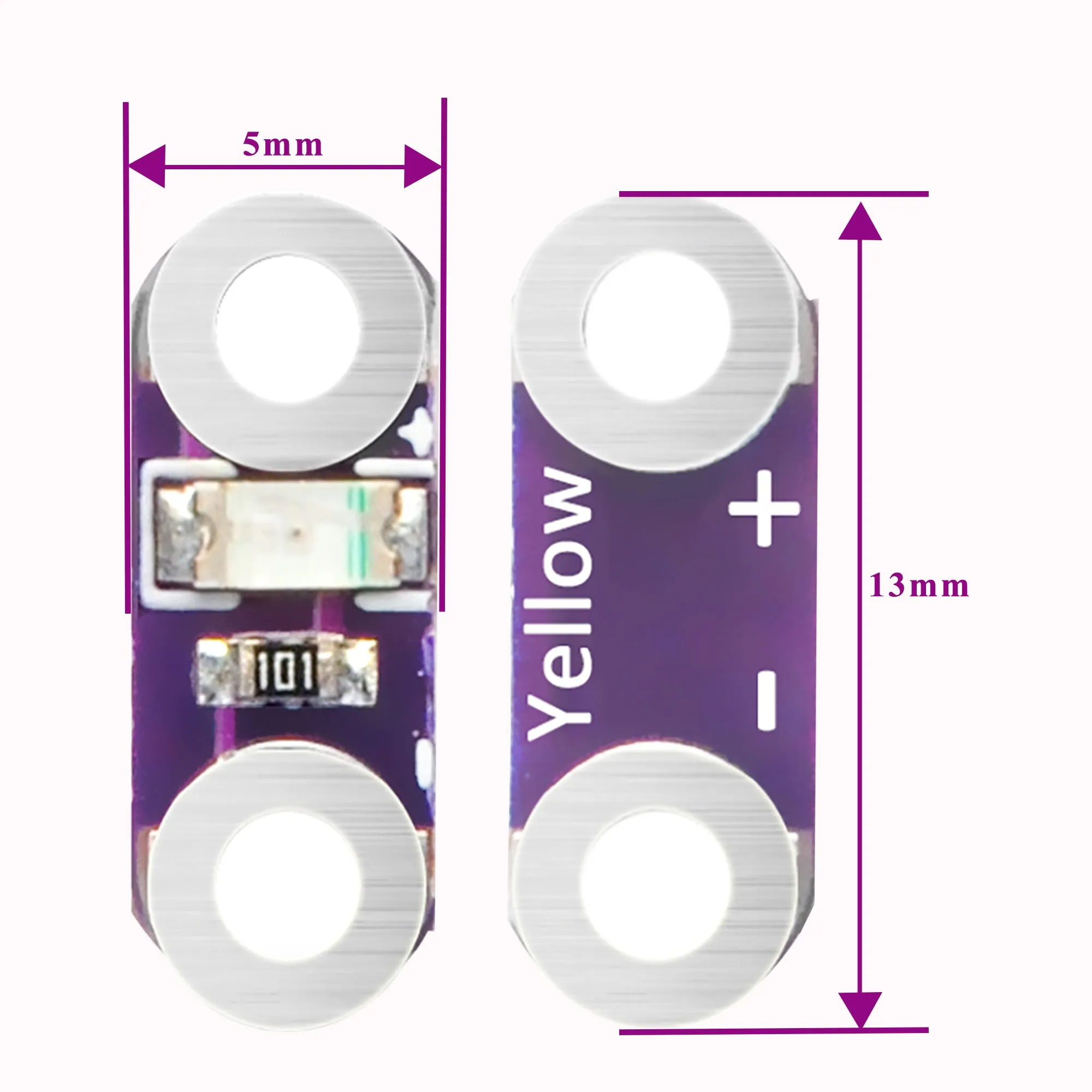 Lilypad LEDs Pink/Red/Yellow/White/Blue/Green for Arduino Rapsberry Pi