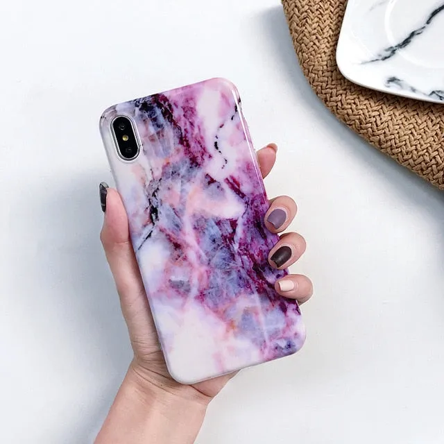Marble X Cases For iphone X XS Max Case Soft TPU Back Cover For iphone XS XR iphone 8 7 6 6S Plus case Phone Case cover