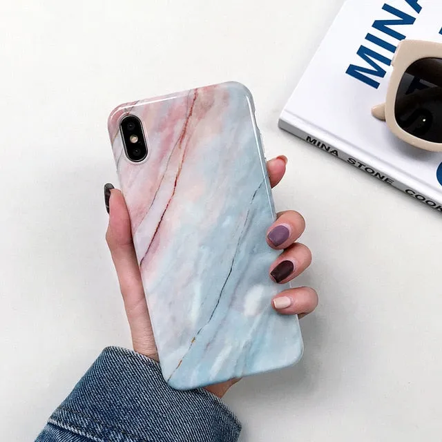 Marble X Cases For iphone X XS Max Case Soft TPU Back Cover For iphone XS XR iphone 8 7 6 6S Plus case Phone Case cover