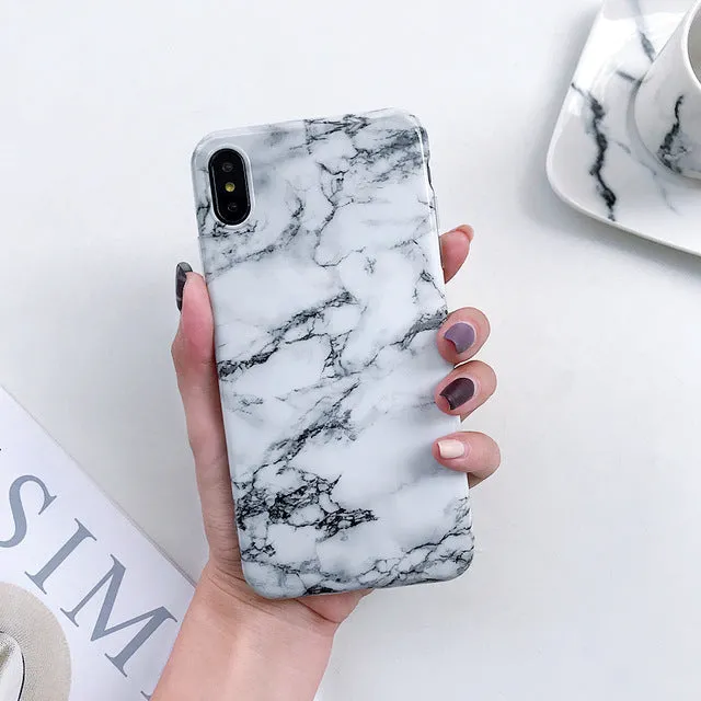 Marble X Cases For iphone X XS Max Case Soft TPU Back Cover For iphone XS XR iphone 8 7 6 6S Plus case Phone Case cover