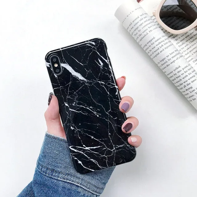 Marble X Cases For iphone X XS Max Case Soft TPU Back Cover For iphone XS XR iphone 8 7 6 6S Plus case Phone Case cover