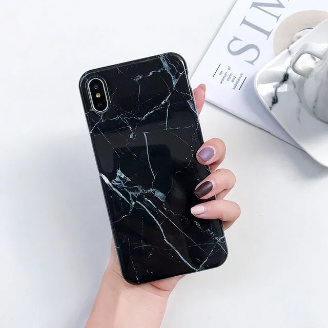 Marble X Cases For iphone X XS Max Case Soft TPU Back Cover For iphone XS XR iphone 8 7 6 6S Plus case Phone Case cover