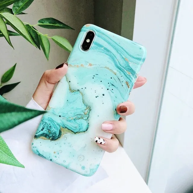 Marble X Cases For iphone X XS Max Case Soft TPU Back Cover For iphone XS XR iphone 8 7 6 6S Plus case Phone Case cover