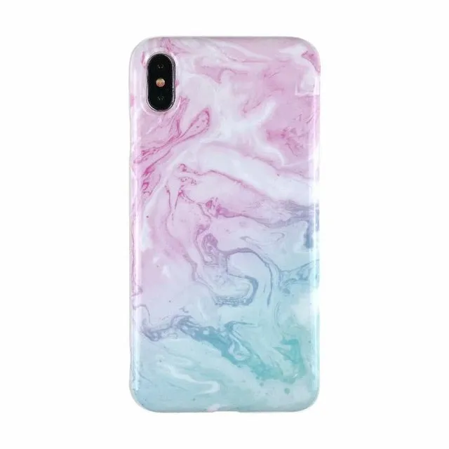Marble X Cases For iphone X XS Max Case Soft TPU Back Cover For iphone XS XR iphone 8 7 6 6S Plus case Phone Case cover