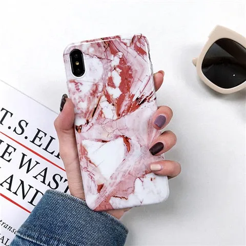 Marble X Cases For iphone X XS Max Case Soft TPU Back Cover For iphone XS XR iphone 8 7 6 6S Plus case Phone Case cover